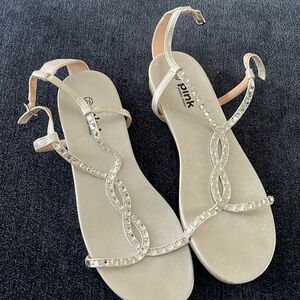 Dressy shoes , so comfortable , sequined, size 81/2, worn once